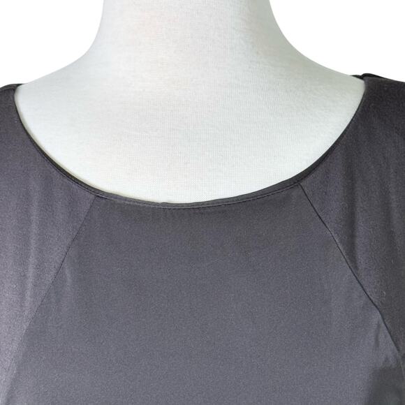 Theory Joena Mini Notorious Contrast Pockets Round Neck Sheath Dress Women's 8 - Picture 4 of 13